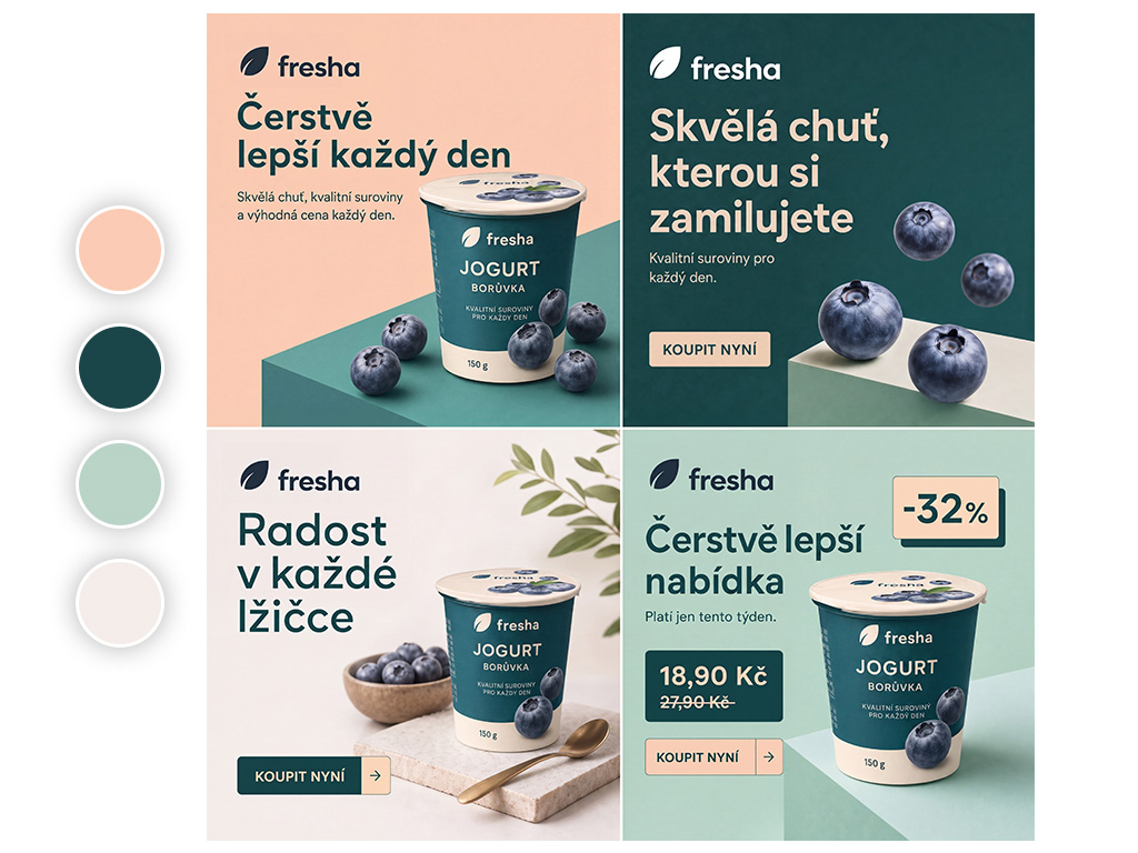 AI vizuální identita — návrh 1